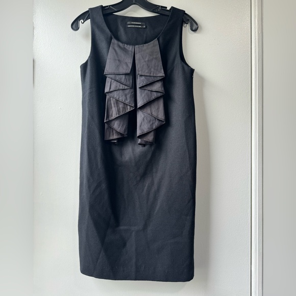 Club Monaco Sleeveless Ruffles Front Dress Size 2 - Picture 1 of 8